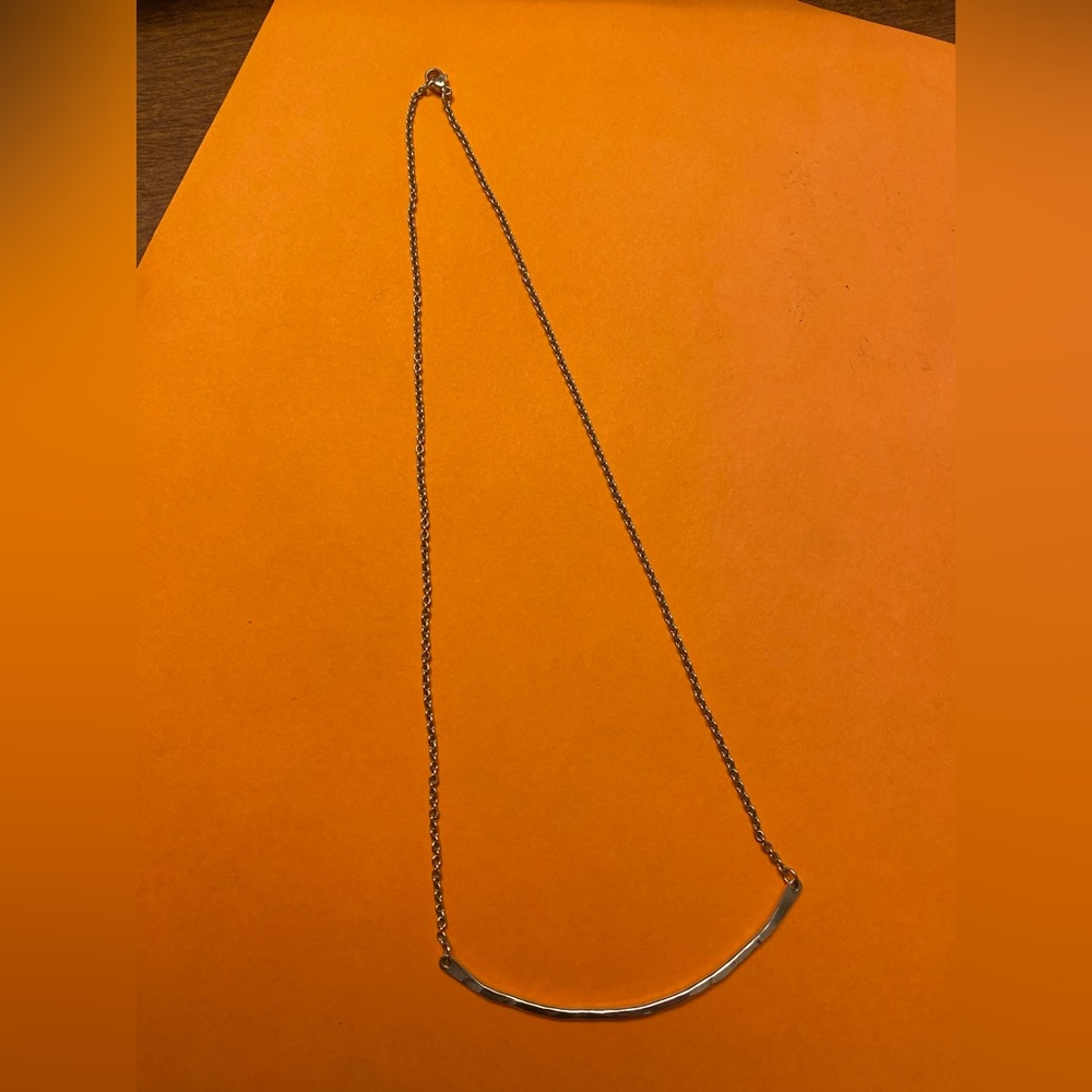 James Avery Retired Hammered Crescent Changeable Charm Holder 20”